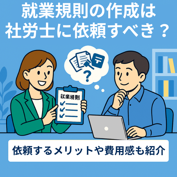 就業規則の作成を社労士に依頼するメリットと費用相場を解説！依頼する際の注意点も紹介